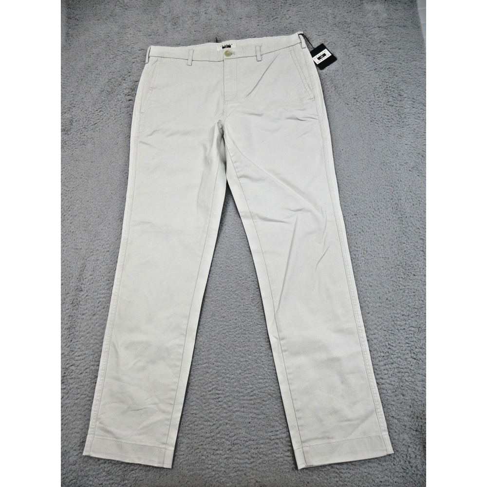 Joseph Abboud Heritage Dress Pants Men 36x34 Khaki Stretch Flat Front Officewear